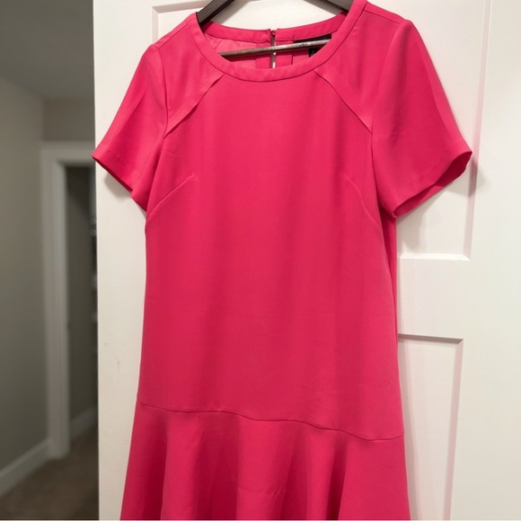 Banana Republic Pink Flared Hem Dress, Size 12 - Picture 8 of 8